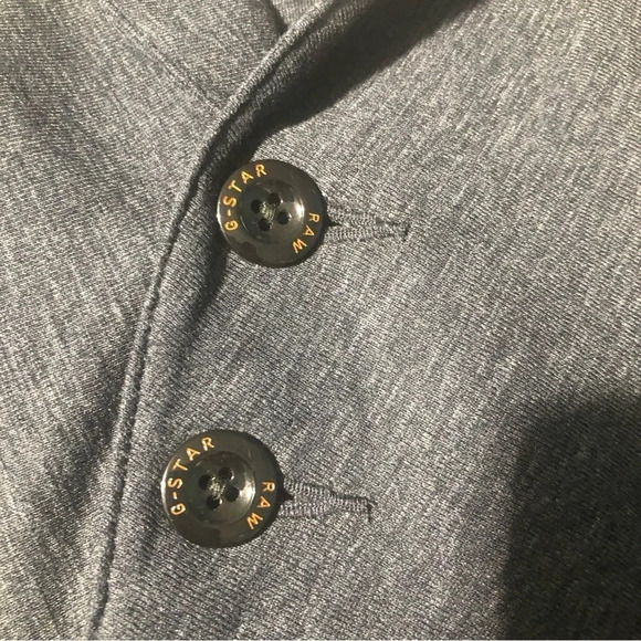 G-Star Raw Shawl Collar Pullover Sweater in Dark Grey and  Black - Picture 7 of 15